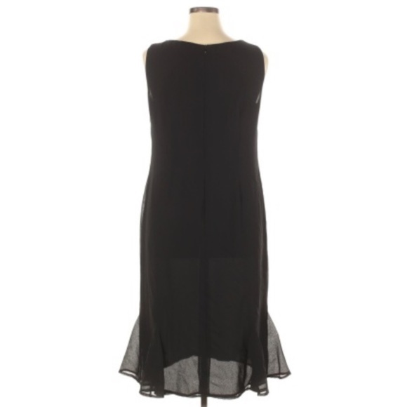 DN Design 16 black sleeveless flared bottom dress - Picture 2 of 14